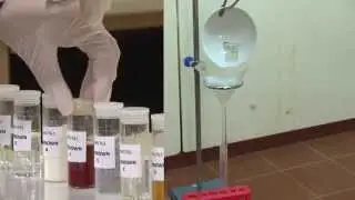 Identifying unknown organic compounds: solubility, functional group and spectra tests.