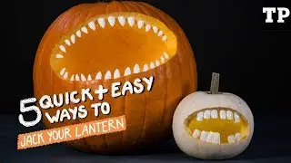 5 creative and easy ways to jack your Jack O Lantern | Halloween DIY