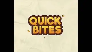 Quick Bites | Cooking Show Title Sequence Animation | After effects