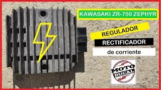 KAWASAKI ZR-750 - ZEPHYR 🏍⚡🏍 Electricidad de la MOTO. #2. Regulador - rectificador de corriente.