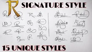 R signature style | Signature ideas for letter R