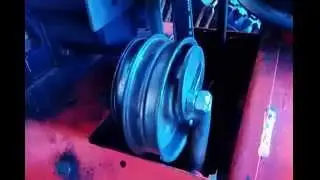 How to fix snow blower auger pulley arm broke tension pin