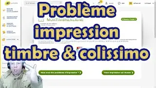 Probl&egrave;me d'impression de timbre & colissimo suite mise &agrave; jour du site Laposte, impossible d'imprimer