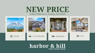 New Price for 25405 103rd Ave E, Graham, WA