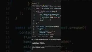 React Native toast message | Toast | React Native #programming #coding #reactnative