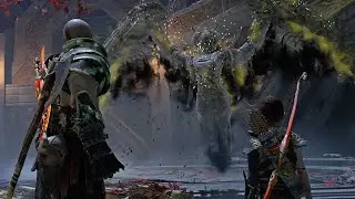 4k God of War KRATOS vs GEIRDRIFUL The Valkyrie Boss Fight Give Me God of War+ hard level 2023112418