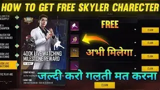 How to Get FREE Skyler character in Free Fire 2022! (Skyler character kaise le kre me!)