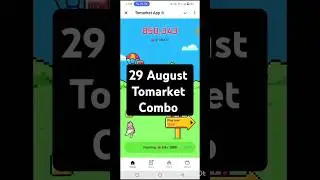 Tomarket combo today | Tomarket 29 August daily combo | tomarket combo