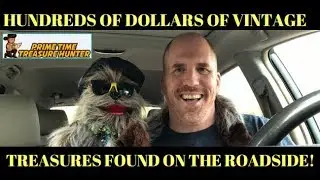 Hundreds of Dollars of Vintage Treasures Found on the Roadside!