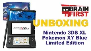 Unboxing -  Nintendo 3DS XL Pokemon XY Blue Limited Edition + Пара Игр