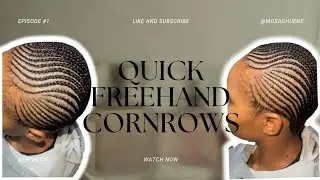 How to do EASY and stylish hair by hair cornrows!
