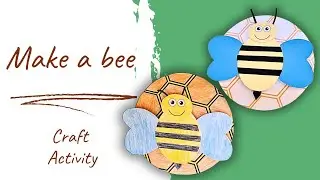How to make a BEE. Insect craft with 3D effect. Easy and Fun to make