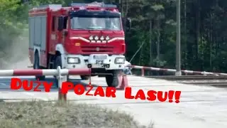 █▬█ █ ▀█▀ [HIT]Duży Pożar Lasu Pomiędzy Bukownem a Olkuszem Dojazdy ŚiS