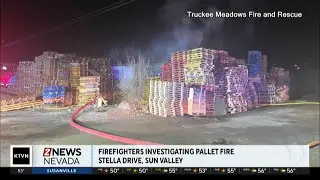Investigation underway after fire at pallet yard in Sun Valley