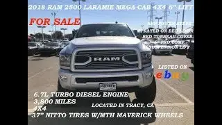 2018 Ram 2500 Laramie Mega Cab 4x4 Turbo Diesel Engine 6