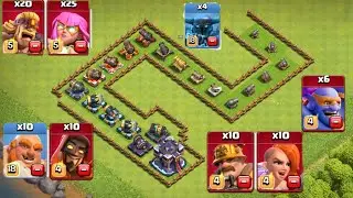 Insane COC Experiment All Super troops vs all levels cannons | All super troops vs all levels cannon