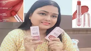 New,, Swiss Beauty Pure Luster Lipstick 💄 High Shine Finish || Review & Demo || #shaliniaryan 