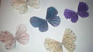 How To Make An Accordion Fold Butterfly Embellishment