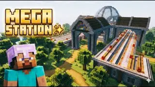 Minecraft Mega Station 🚉 | Beautiful & Huge Build