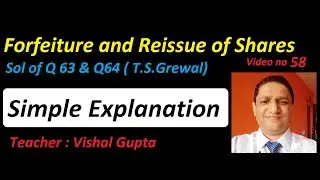 Issue of shares class 12 sol of q 63 and 64 t s grewal book (video 58)