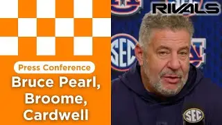 Auburn basketball coach Bruce Pearl reacts to SEC Tournament loss to Tennessee