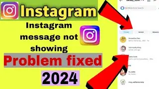 Fix Instagram Message Not Showing 2024 | Instagram Messages Not Showing Up