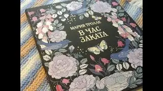 ОБЗОР ЛЮБИМОЙ РАСКРАСКИ АНТИСТРЕСС В ЧАС ЗАКАТА И РАСКРАШЕННЫЕ В НЕЙ СТРАНИЦЫ
