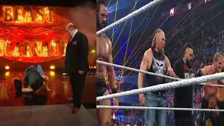 BROCK LESNAR DESTROY TEAM ROMAN REIGNS 🤯 MONDAY NIGHT RAW HIGHLIGHT 