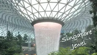 Singapore Jewel at Changi Airport viewed up close