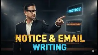 Notice and Email Writing | How to write Email | ICSE Class 10 | @sirtarunrupani
