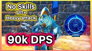 ESO 90k Dps Heavy Attack/Ult Only No Skills One Bar Sorc Build Update 45