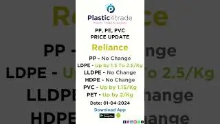 Latest Polymer Price Updates #PE #PP #HDPE #LDPE #LLDPE #GPPS #HIPS - Plastic4trade