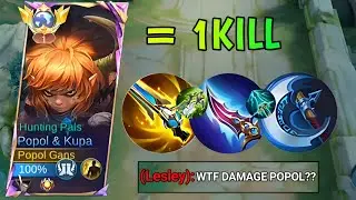 TRY THIS NEW POPOL AND KUPA 1 HIT BUILD 2025! ( recommended build ) 100% BROKEN | Mobile legends