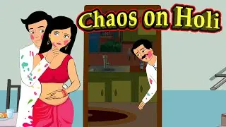 Chaos on Holi | English Cartoon | Horror Stories in English | MahaCartoon TV English