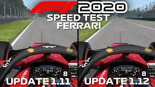 How Fast is the Ferrari Engine After The F1 2020 Performance Update 1.12? | Top Speed Test (KPH)