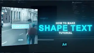 Как создать плавную анимацию текста в форме фигуры &mdash; урок по After Effects.