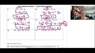 Simplifying expressions review solutions