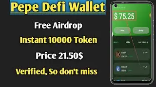How To Create Pepe Wallet Account | Free Airdrop | Online Income App 2023 | @TrustBDEarningChannel