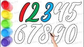 How to Draw Numbers 1 to 10 Easy Step by Step for Kids
