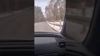 Езда на автомобиле в снежную погоду в Германии 🇩🇪