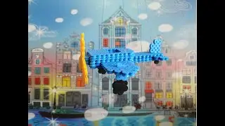 Самолет из Термомозаики | 3d plane from thermo mosaic
