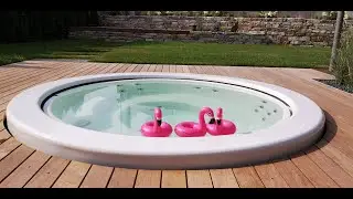 Luxus Design runder Outdoor Whirlpool INFINITAS 