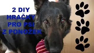 2 diy hračky pro psy z ponožek