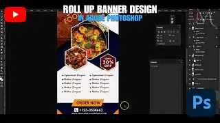 CREATE A ROLLUP BANNER DESIGN IN PHOTOSHOP CC 2020 II PHOTOSHOP TUTORIALS II SM ENTERTAINMENT
