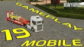 Wood and brick pallet delivery heavy machines & construction level 19 mobile gameplay