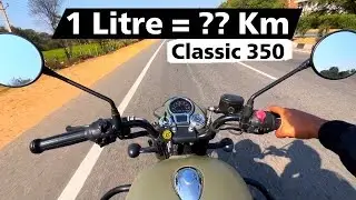 Classic 350 REAL LIFE Mileage Test | Tank to Tank | Surprising Results😲