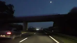 Night Drive On The D767 & N12 E50 Between 22300 Lannion & 22200 Guingamp, Brittany, France