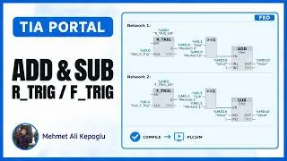Using R_TRIG and F_TRIG on ADD and SUB in Siemens TIA Portal