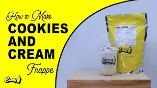 HOW TO MAKE COOKIES AND CREAM FRAPPE  | EASY BRAND |