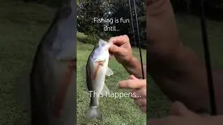 Fishing is fun until&hellip; #bassfishing #fishingfail #trending #fyp